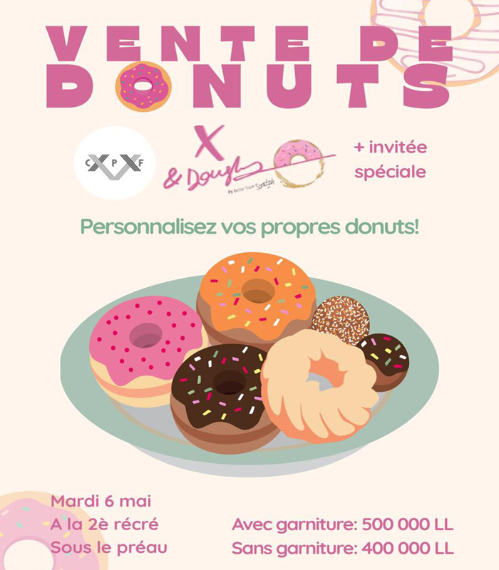 Activité Promo 2025 – Vente de donuts